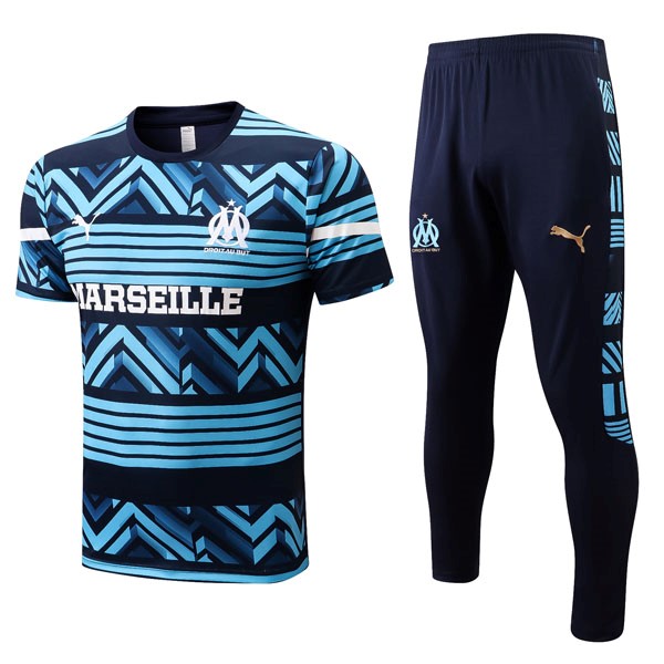 Camiseta Marsella Conjunto Completo 2022-2023 Azul